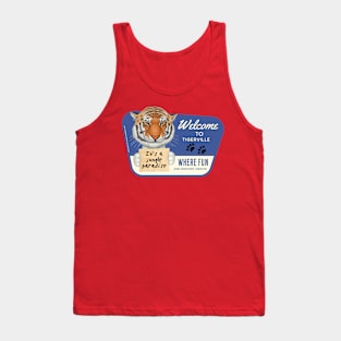 Cute Tiger in Tigerville, USA, for fun and mischief Tank Top